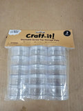 Baker Ross AW341 Stackable Screw Top Storage Pots Perfect To Fill Organise New