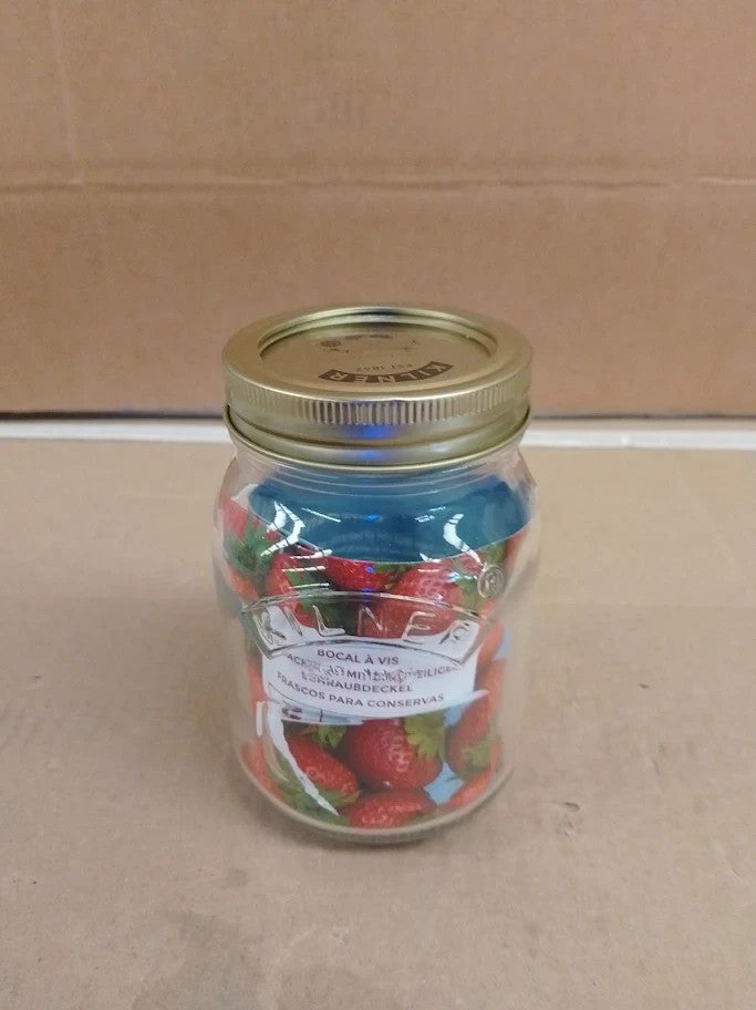 Kilner Preserve Jar 0.5L Round Glass Screw Top Lid Preservation Storage New