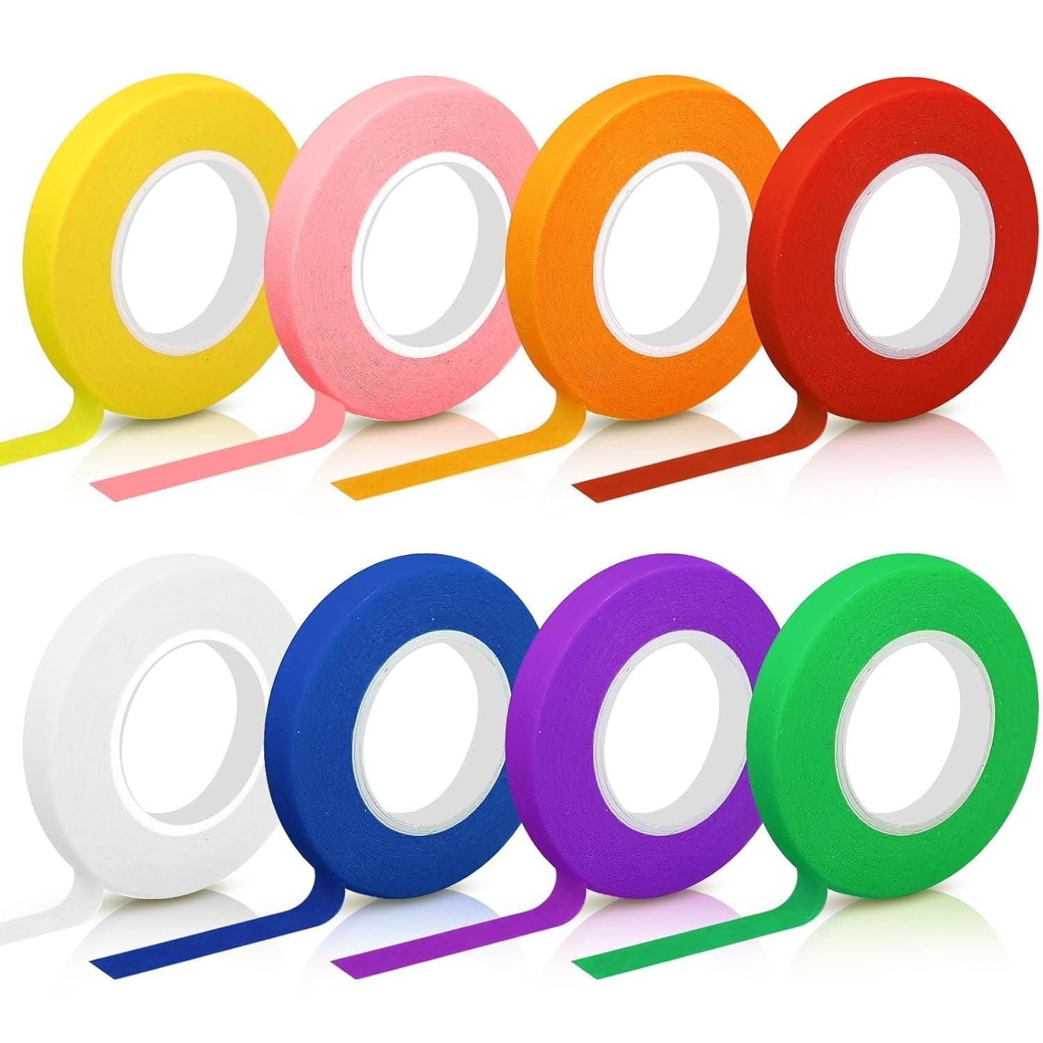 Hengxinc 6 Roll Coloured 10MM 20M Masking Tape Colorful Adhesive New