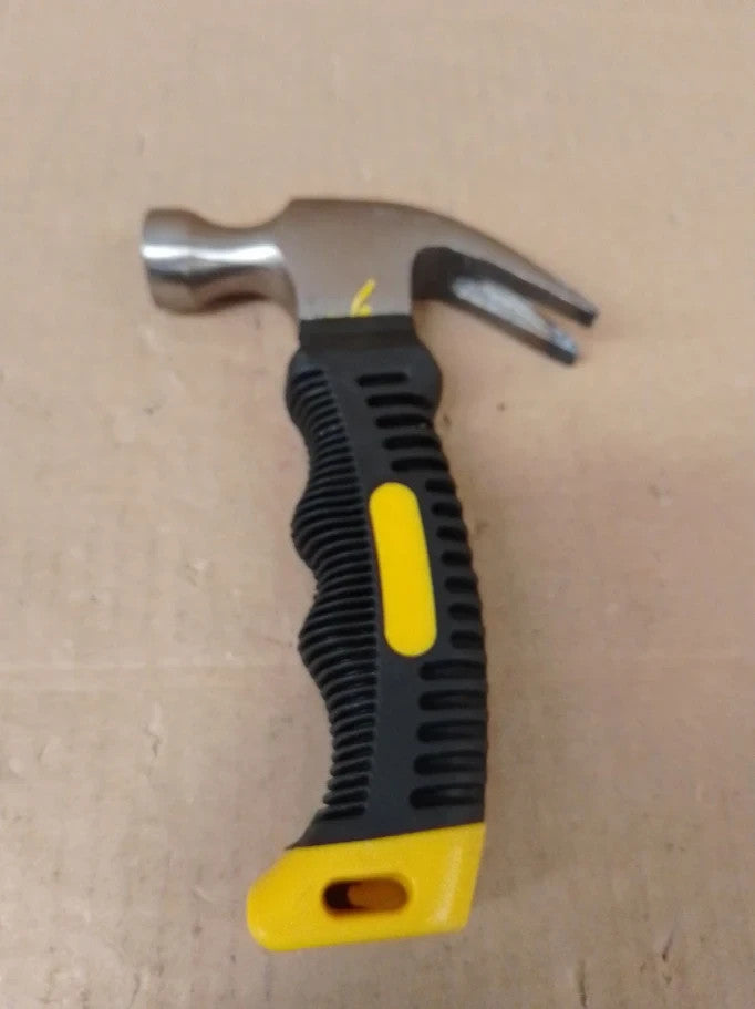 ASelected Stubby Claw Hammer 8oz Mini Camping Hammer Women DIY Home Tent Stakes
