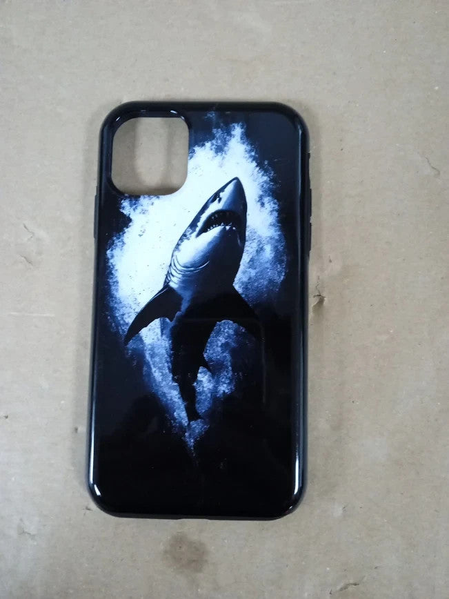 Animal Designs By Dennex Great White Shark Phone Case For iPhone 11 Black New