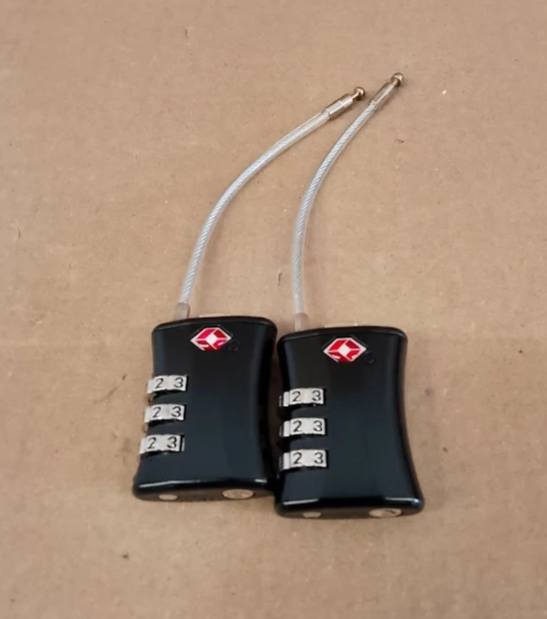 Oderra TSA Approved Luggage Locks 2 Pieces 3 Digit Combination Travel Padlocks