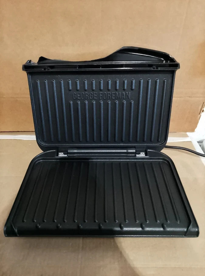 George Foreman Medium Electric Fit Grill Nonstick Healthy Griddle 1630W