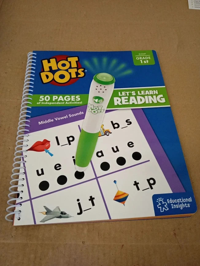 Learning Resources Hot Dots Lets Learn Reading 1st Grade Activity Book 6+