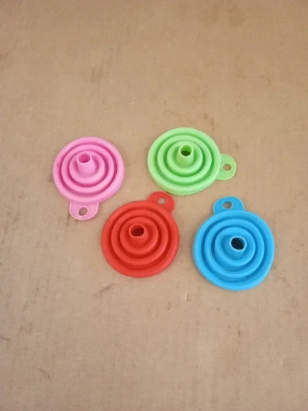 Zybhmje 4pcs Foldable Collapsible Kitchen Accessories Silicone 7.5cm Dia New