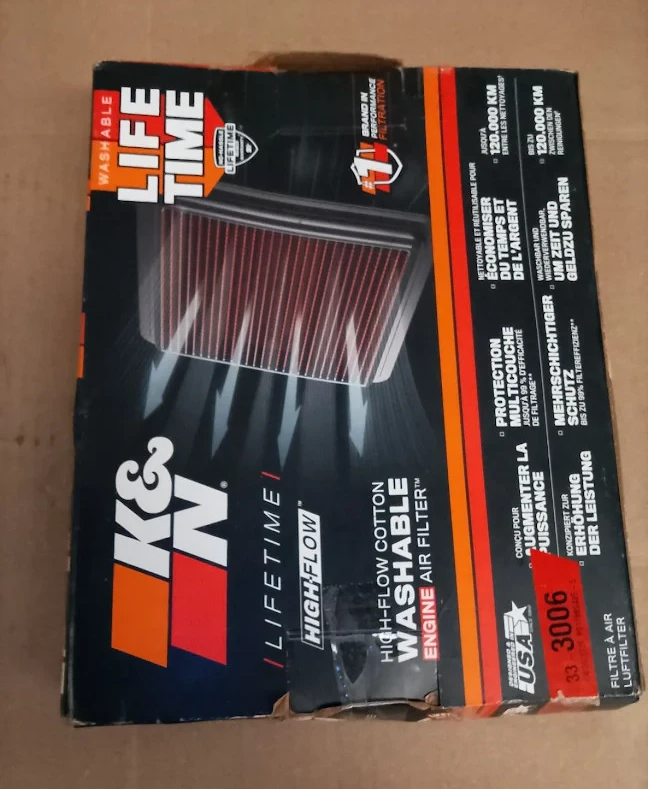 K&N 33-3006 Reusable Washable Engine Air Filter CITROEN Peugeot Opel Vauxhall