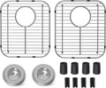2Pack Stainless Steel Kitchen Sink Grid 13.2x11.6x1.2in Sink Protectors Rear New