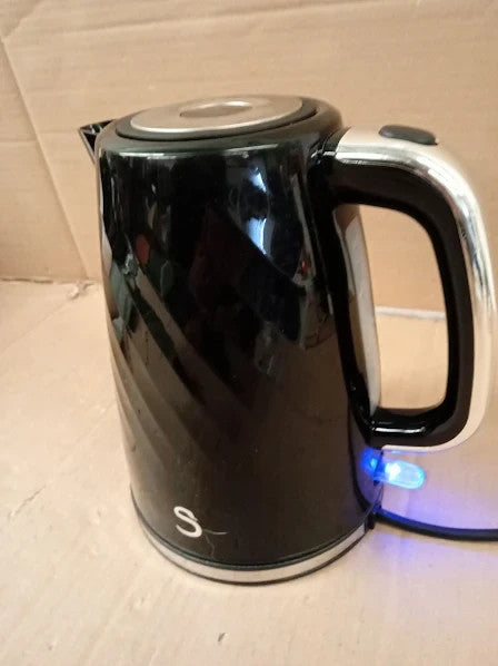 Swan SK14611BLK Windsor Rapid Boil Kettle Limescale Filter 3KW Black