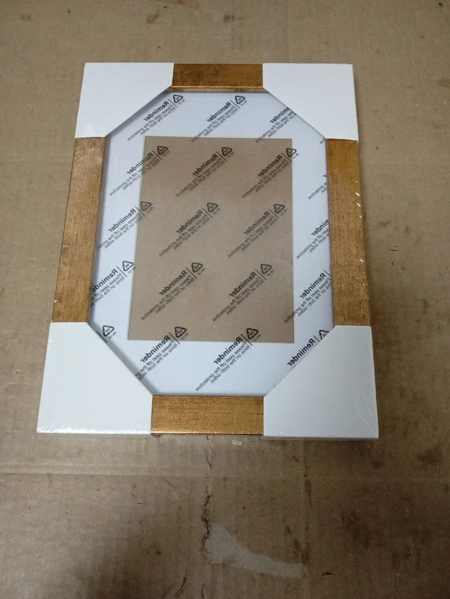 A5 Photo Frame Gallery Picture Frame A6 Mat Freestanding Wall Mountable Gold New
