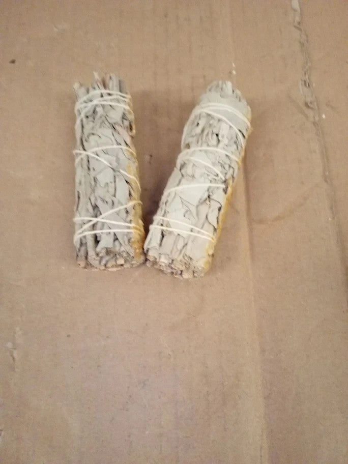 Vie Smudge Stick White Sage Copal Resin Pack Of 2 4cm Artisan Crafted Gifts