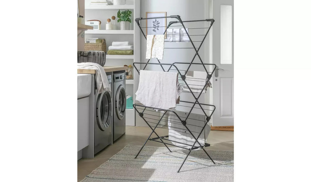 Argos Home 20m 3 Tier Jumbo Indoor Clothes Airer Drying Rack Quality Design New