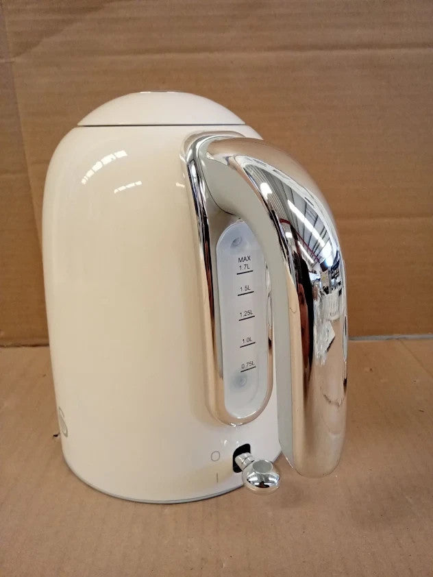 Swan SK19026CRM Solace Cordless Kettle Premium Stainless High Gloss 1.7L 3kw New