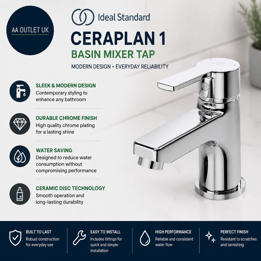 Ideal Standard Calista Bath Tap Filler B2137AA Chrome Single Lever