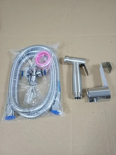 Home Handheld Bidet Baby Toilet Set Faucet Spray Hose Fitting Perfect New