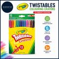 CRAYOLA Twistables Colouring Crayons Multicolor 12 Count Pack of 1 3+