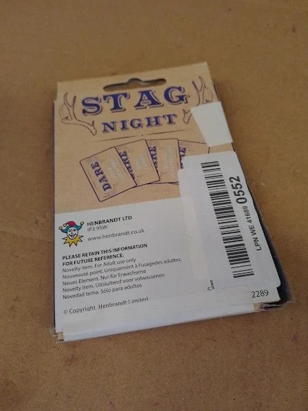 Stag Night Dare Cards Game Batchelor Party Entertaining Accessory 24pcs New