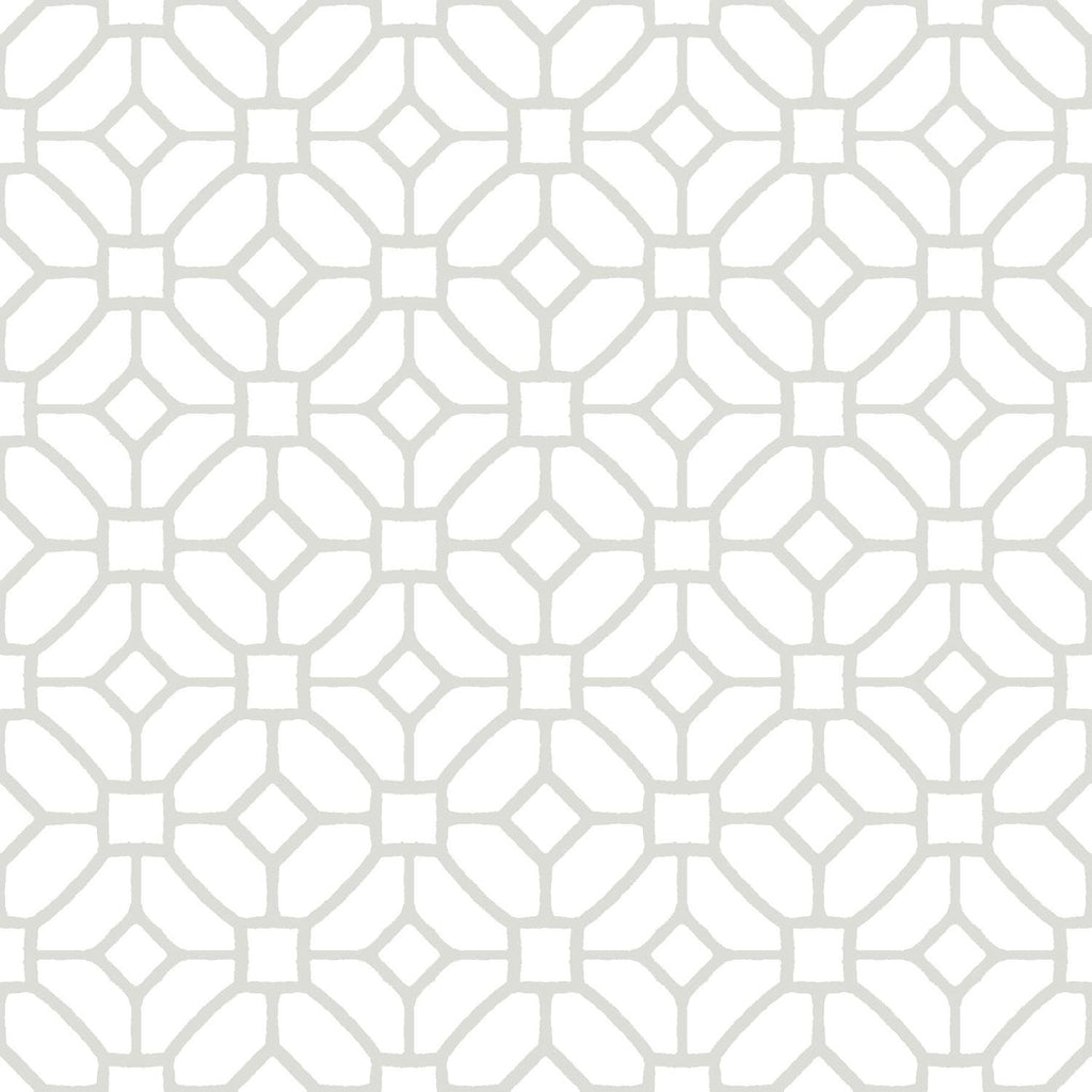 FloorPops FP2946 Lattice Peel Stick Floor Tiles White Off White 12x12in New