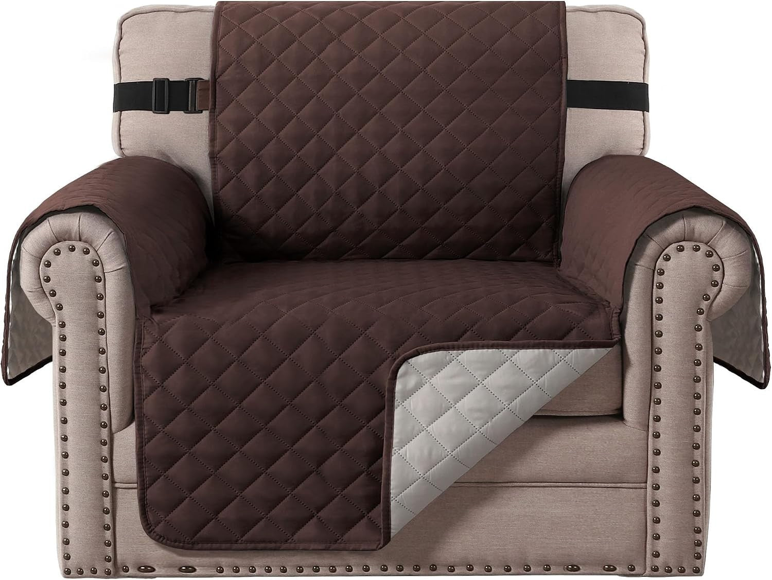 Bellahills Sofa Reversible Armchair Covers Water Repellent 10.9x14x2.5cm New
