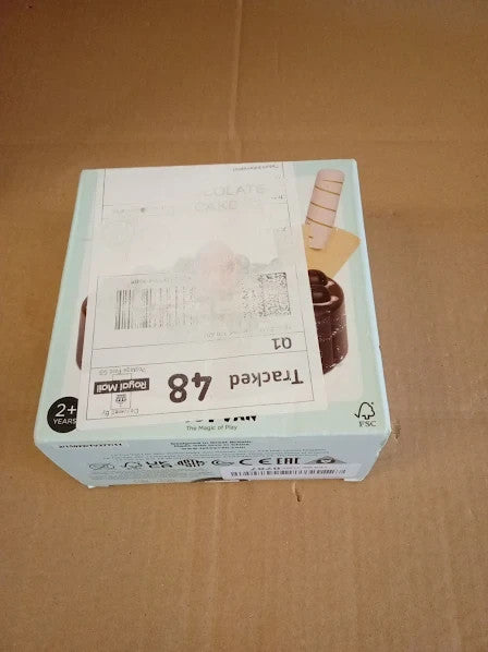 Le Toy Van Childrens Wooden Honeybake Chocolate Gateau Cake Food Pretend Toy New