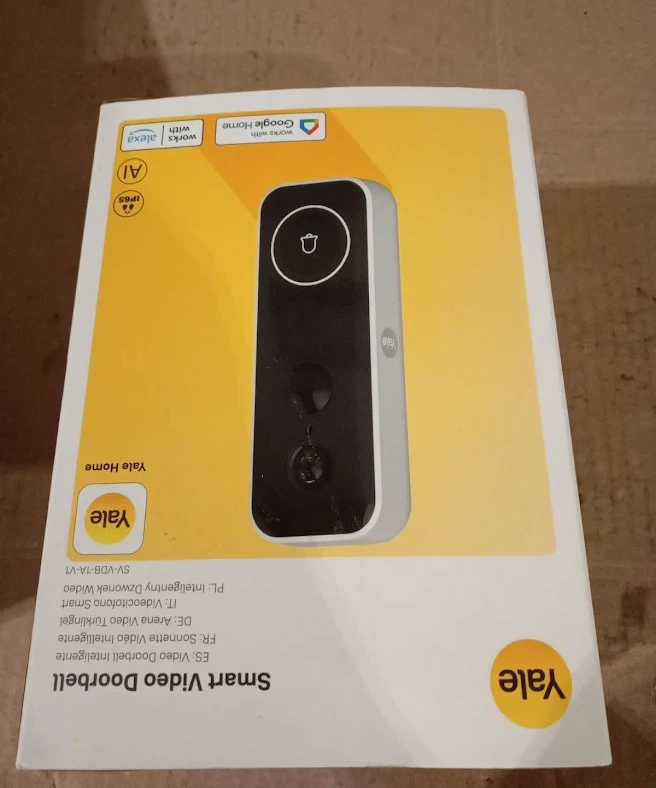 Yale Smart Video Doorbell Full HD Live View Two Way Audio Night Vision Design