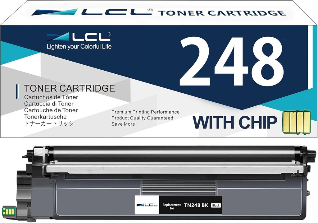 LCL TN248 Toner Cartridge Reliable Quality Replacement Brother TN248BK New