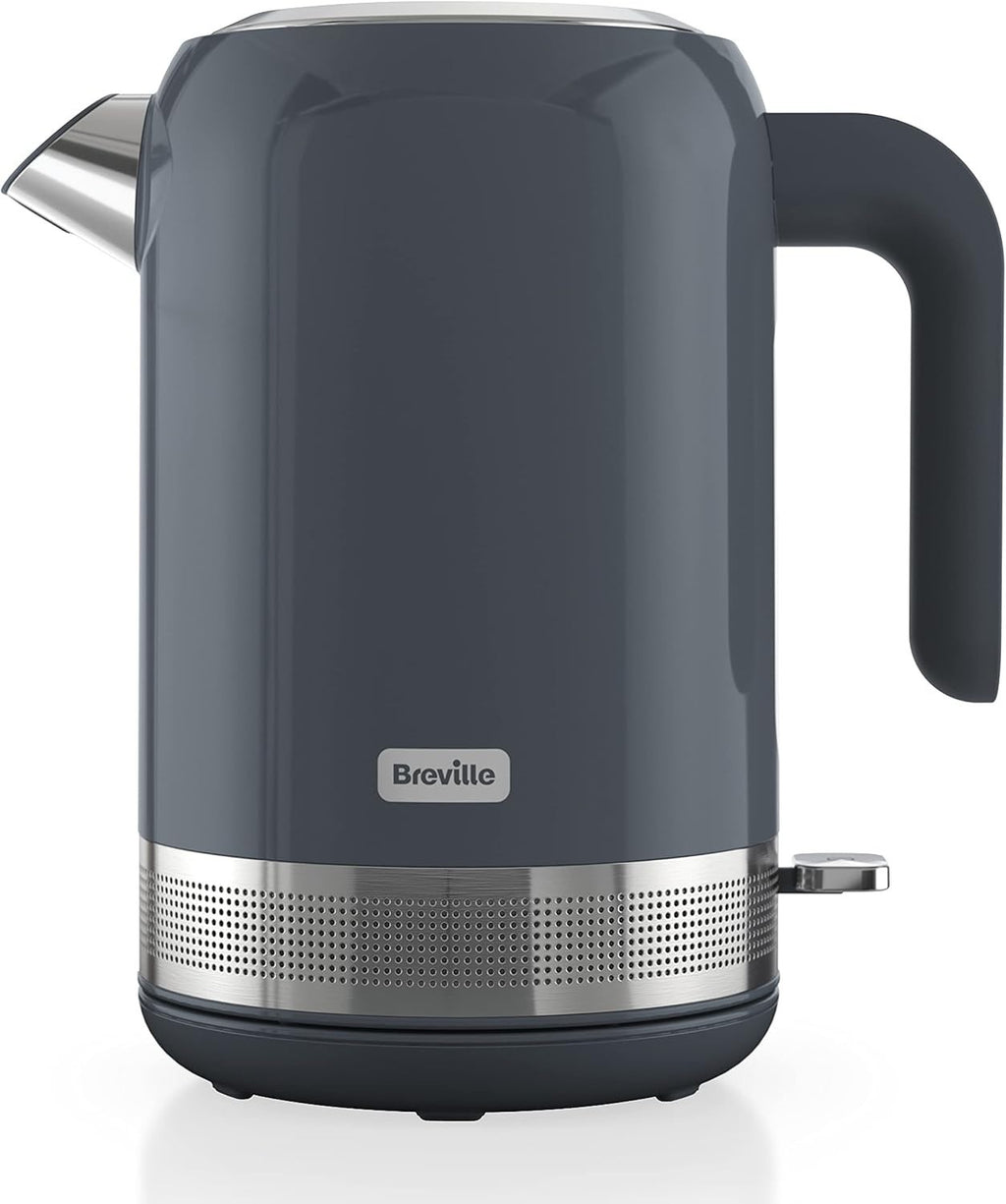 Breville High Gloss Electric Kettle 1.7L 3kw Fast Boil Grey Stainless New