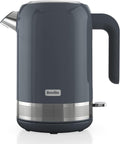 Breville High Gloss Electric Kettle 1.7L 3kw Fast Boil Grey Stainless New