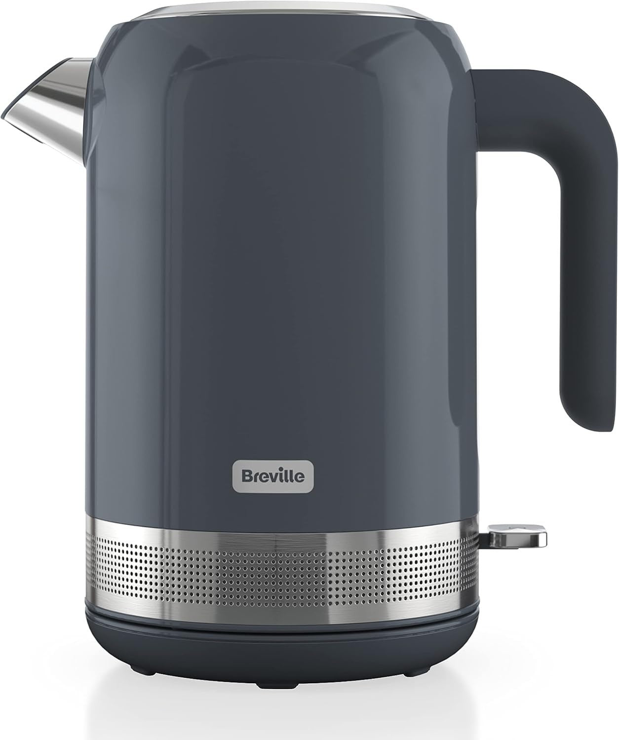 Breville High Gloss Electric Kettle 1.7L 3kw Fast Boil Grey Stainless New