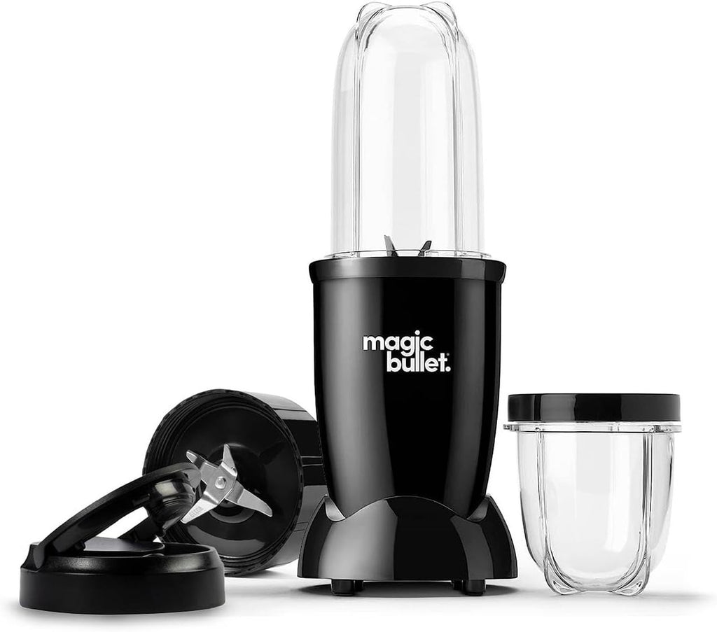 Magic Bullet Blender 7pc Set In Black Powerful 10000RPM Sleek Compact New