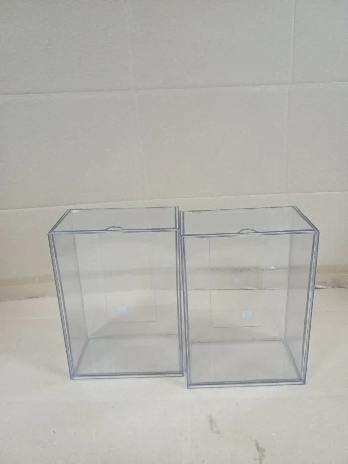 Youngever Stackable Organiser Drawers 2 Pieces Clear Makeup Cosmetics Plastic
