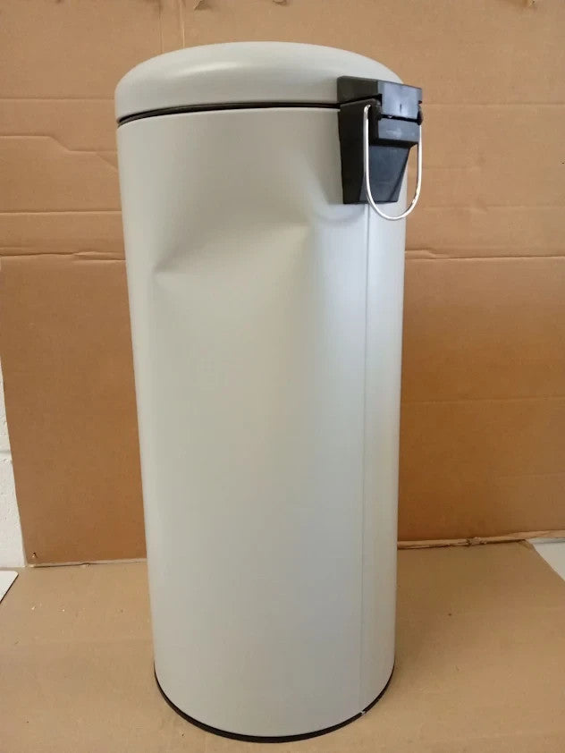 Habitat 30Litre Round Kitchen Domed Pedal Bin Made From Carbon Steel Grey