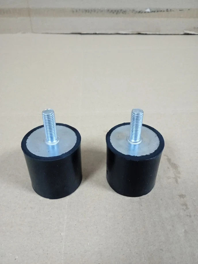 Sourcing Map M8 Absorber Rubber Mounts 40x40mm Vibration Isolators 2 Pieces New
