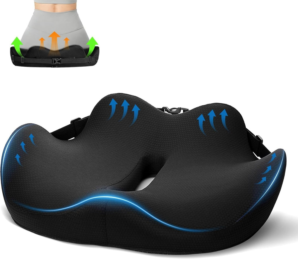 Jojosee Donut Cushions Memory Foam Office Chair Cushion Non Slip Car Seat New