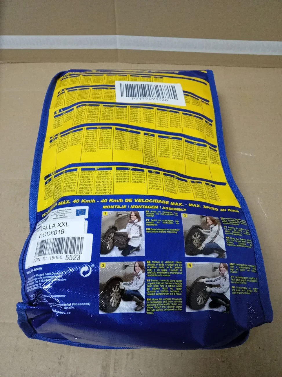 Goodyear Good Year GOD8016 Ultra Grip XXL Chains  White 15in Wheel New