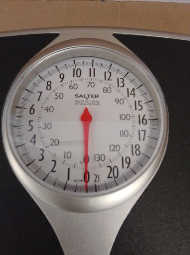 Salter Black Mechanical Bathroom Weighing Scales Classic Weight Monitor