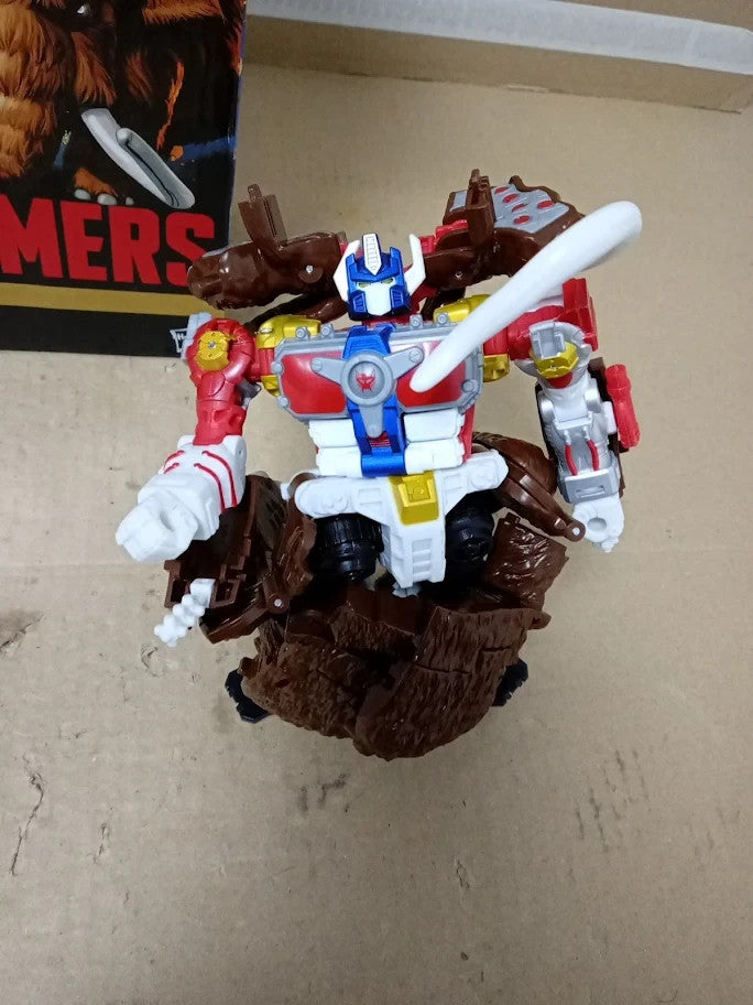 Transformers Age Primes Leader Class Maximal Big Convoy Action Figure 8+ Used