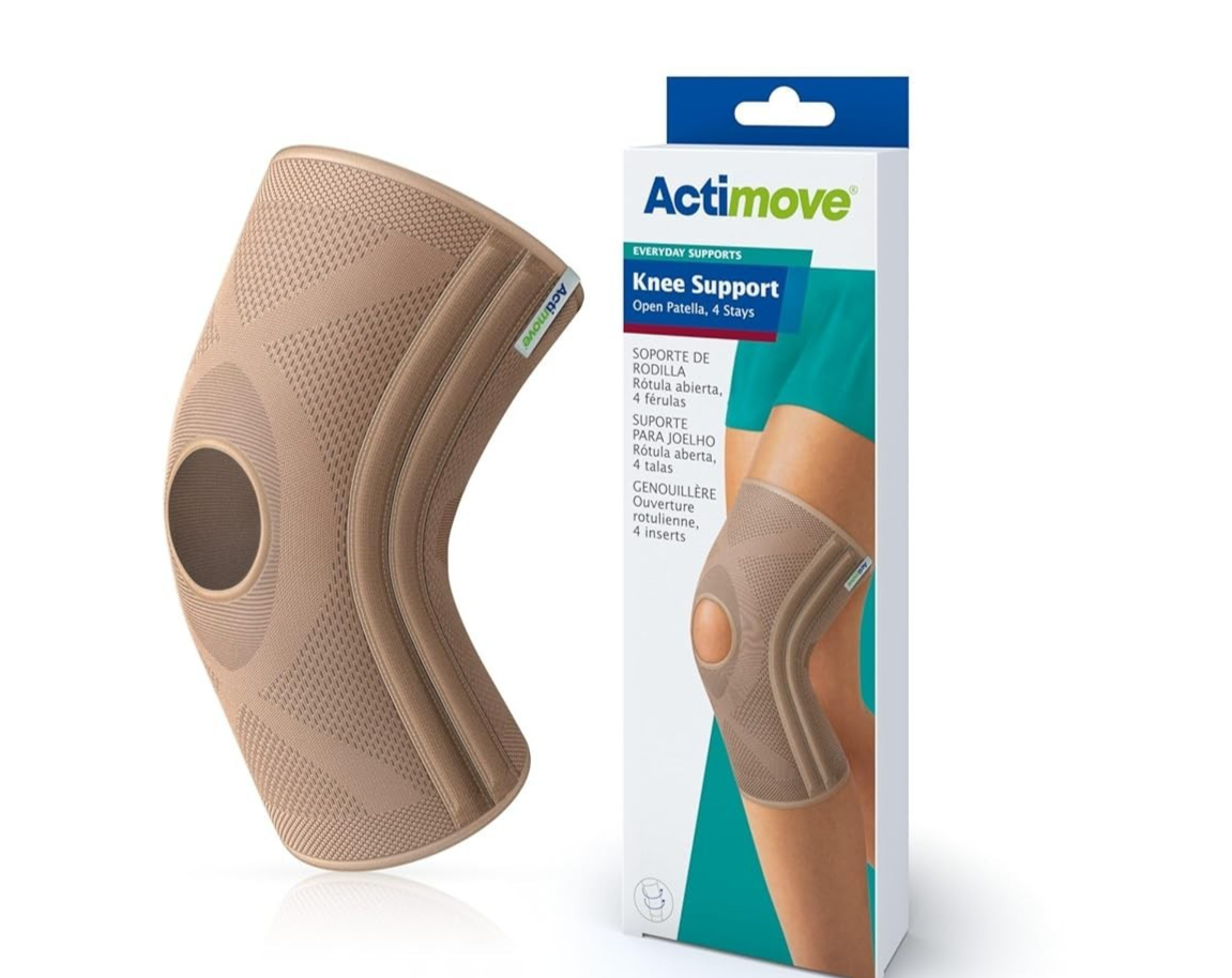 Actimove Everyday Supports Knee Open Patella 4 Stay Left Right Medium Beige New
