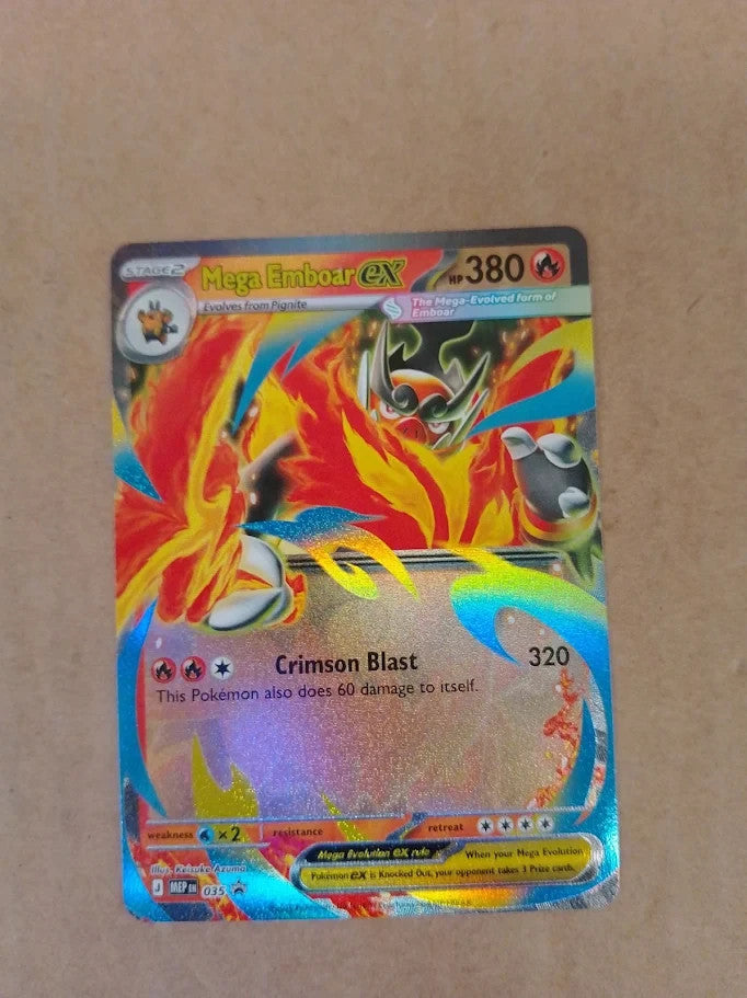 Pokemon TCG Mega Evolution Ascended Heroes Mega Emboar Ex Box Trading Card Game