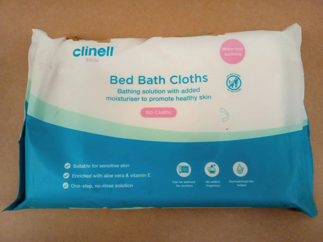 Clinell Skin Body Care Wipes 1 Pack 60 Easy To Use Containing Aloe Vera New