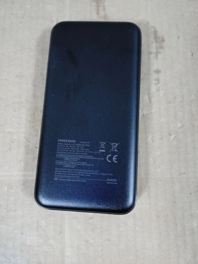 20000mAh Fast Charging Power Bank USB-C Portable Charger PD QC Black