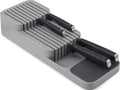 Joseph Joseph DrawerStore Knife Organiser Hold To 9 Knives 15.5x5.5x3in Grey New