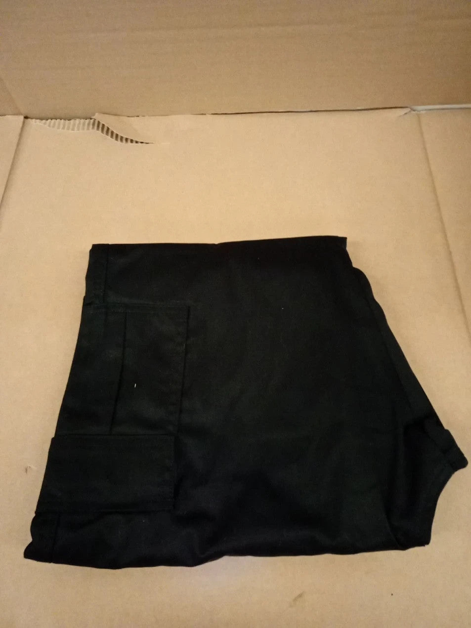 Lee Cooper Mens Cargo Trousers Multi Pocket Safety Workwear Pant 38W / 31L Black