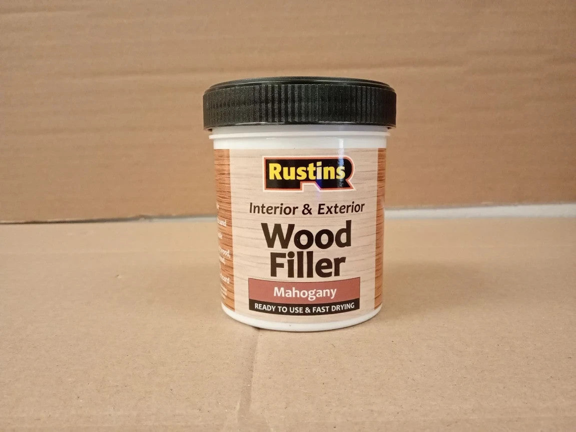 Rustins AWOOM250 Acrylic Wood Filler Mahogany 400g Multi Purpose Repair Compound