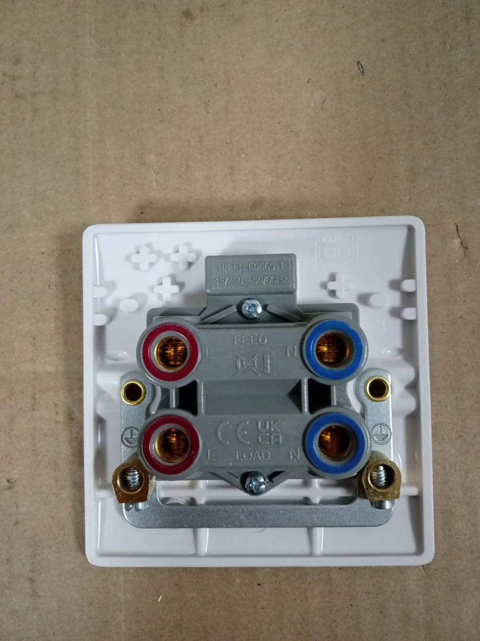 BG Electrical Cooker Control Switch Nexus 800 Plate 45A 875 Round Edge New