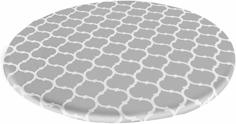 1pc Waterproof Round Tablecloth Elastic Edged Fitted Table Cover 110x90cm New