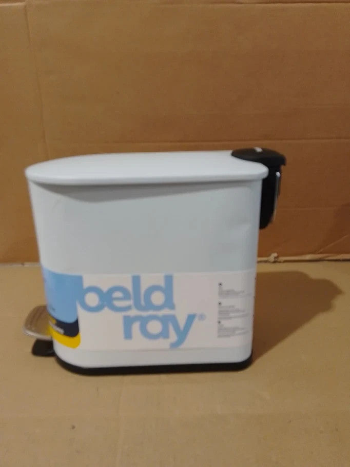 Beldray Bathroom Pedal Bin 5L Small Toilet Soft Closing Lid D Shaped Sanitary