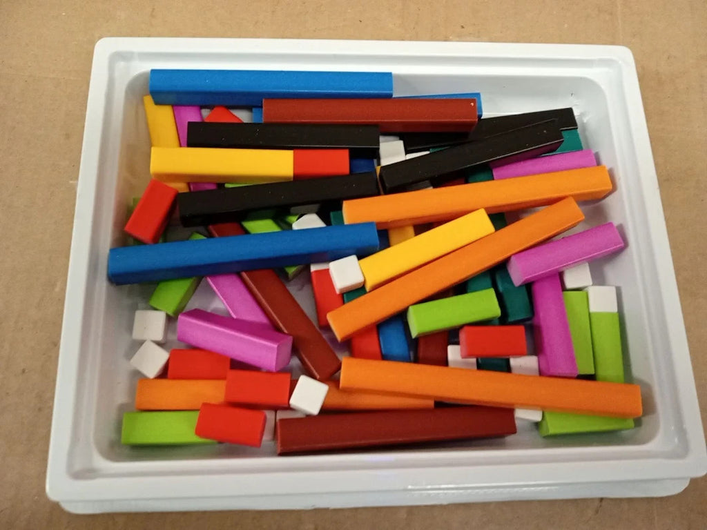 Learning Resources Cuisenaire Rods Plastic Introductory Set White Design New