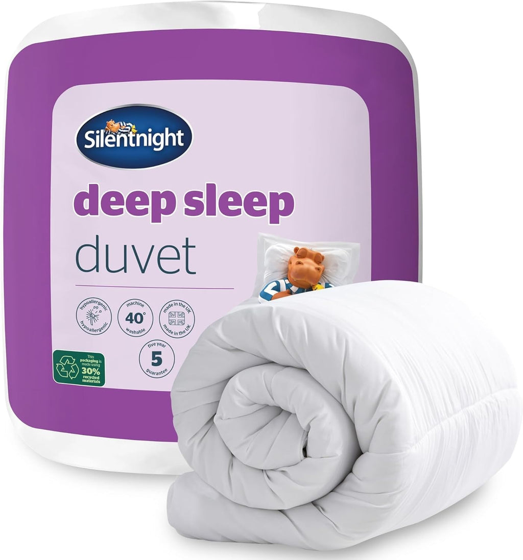 Silentnight Deep Sleep Double Duvet 10.5 Tog Microfibre All Year Round 200x200cm