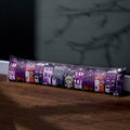 Furn Creepy Town Velvet Draught Excluder Case Charcoal Black 20x92cm New