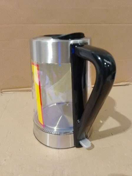 Salter Illuminating Iridescent Glass Kettle 1.7L Blue LED 360 Swivel Base 2200W